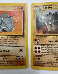 Pokemon TCG Rhyhorn 61/64 Rhydon 45/64 Jungle Set Lightly Played - Image 5