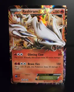 Pokemon TCG - RESHIRAM EX #29 - HOLO ULTRA RARE - LEGENDARY TREASURES 2013 - MP - Image 1