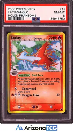 Pokemon 2006 Latias 11/110 Delta Species Holo Holon Phantoms PSA 8 - Image 1