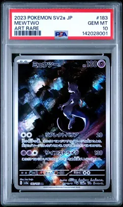 8001 Mewtwo 2023 Japanese Pokemon Scarlet Violet Pokemon 151 #183 PSA 10 - Image 1