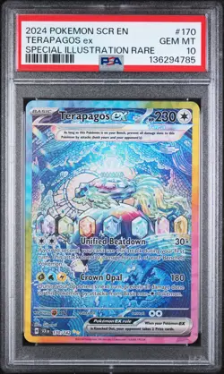 2024 Pokemon Stellar Crown Terapagos Ex #170 GEM MT PSA 10 Special Illus. Rare - Image 1