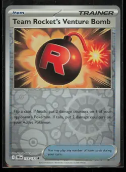 Team Rocket's Venture Bomb 179/182 Pokemon Destined Rivals NearMint Reverse Holo - Image 1