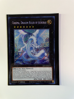 Yugioh! Chasma, Dragon Ruler of Auroras - ALIN-EN047 - Secret Rare - 1st Edition - Image 1