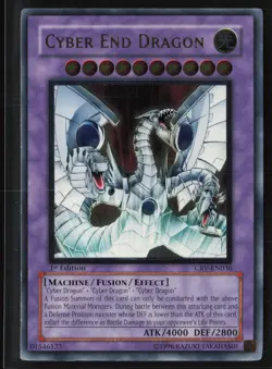 Cyber End Dragon (UTR) CRV-EN036 Ultimate Rare 1st Edition Yu-Gi-Oh - Image 1
