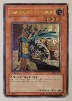 2009 Yu Gi Oh! Gravekeeper's Commandant FOTB-EN015 1st Edition Rare Holo HP - Image 1