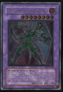 Elemental Hero Shining Phoenix Enforcer EOJ-EN033 1st Ed Ultimate Rare Yugioh - Image 1