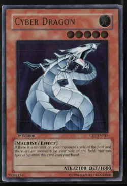 Cyber Dragon (UTR) CRV-EN015 Ultimate Rare 1st Edition Yu-Gi-Oh - Image 1