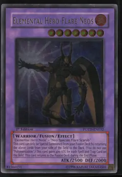 Elemental Hero Flare Neos (UTR) POTD-EN032 Ultimate Rare 1st Edition Yu-Gi-Oh - Image 1