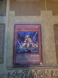 YUGIOH MANTICORE OF DARKNESS IOC-EN067 ULTRA UNLIMITED ED NM/VLP 1996 - Image 1