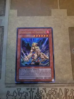 YUGIOH MANTICORE OF DARKNESS IOC-EN067 ULTRA UNLIMITED ED NM/VLP 1996 - Image 2