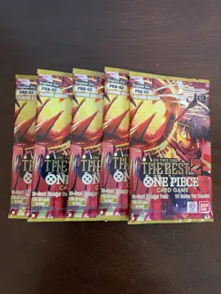 One Piece The Best Vol. 2 PRB-02 Five 5 Premium Booster Packs Lot English D - Image 1