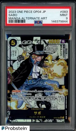 2025 One Piece Kingdoms Of Intrigue Sabo English Manga Alt Art #OP04-083 PSA 9 - Image 1