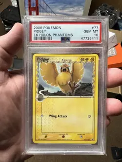 2006 Pokemon Pidgey EX Holon Phantoms # 77 PSA GEM MINT 10 - Image 1