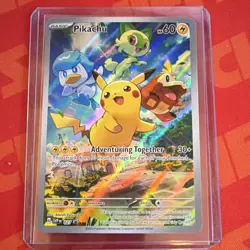 Pokemon Pikachu SVP Black Star Promo Full Art Holo 027 - Image 1