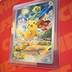 Pokemon Pikachu SVP Black Star Promo Full Art Holo 027 - Image 3