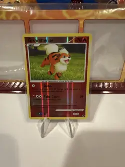 Pokemon TCG - Growlithe - 63/111 - Reverse Holo Common - Rising Rivals - VLP/NM - Image 1