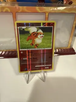 Pokemon TCG - Growlithe - 63/111 - Reverse Holo Common - Rising Rivals - VLP/NM - Image 2
