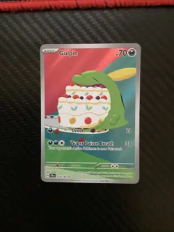 Gulpin 154/142 Stellar Crown Illustration Rare Pokemon TCG NM - Image 1