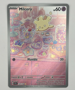 Pokemon Milcery 152/142 Sv07: Stellar Crown Holo Illustration Rare TCG NM - Image 1