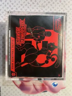 POKEMON TCG S&V DESTINED RIVALS ELITE TRAINER BOX ETB Sealed in Acrylic Case - Image 1