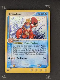Pokemon TCG Crawdaunt 3/97 Vintage EX Dragon Holo Rare (MINT) - Image 3