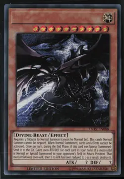 Slifer the Sky Dragon TN19-EN008 Prismatic Secret Rare NO Name Error Yu-Gi-Oh - Image 1