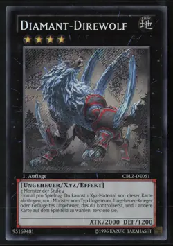 Diamond Dire Wolf CBLZ Mermail Abyssleed ERROR Secret Rare Yu-Gi-Oh - Image 1