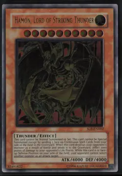 Hamon, Lord of Striking Thunder SOI-EN002 Ultimate Rare EURO Yu-Gi-Oh #2 - Image 1
