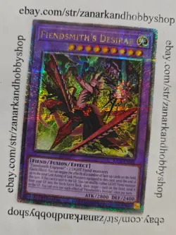 YuGiOh Fiendsmith's Desirae RA04-EN056 Quarter Century Secret Rare - Image 1