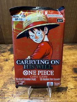 1x - One Piece TCG English OP-13 Carrying On His Will Pack Factory Sealed - Image 1