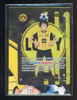 2025 ONE PIECE PROMOS BVB X ONE PIECE MATCH DAY 2025 #003 MONKEY D. LUFFY SEALED - Image 1
