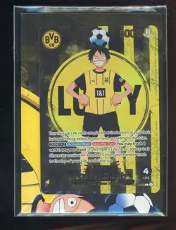 2025 ONE PIECE PROMOS BVB X ONE PIECE MATCH DAY 2025 #003 MONKEY D. LUFFY SEALED - Image 1