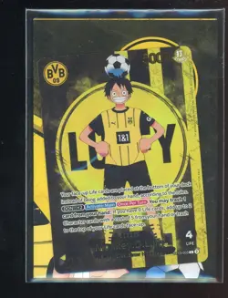 2025 ONE PIECE PROMOS BVB X ONE PIECE MATCH DAY 2025 #003 MONKEY D. LUFFY SEALED - Image 1