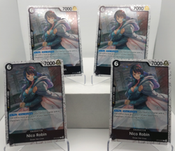Nico Robin Playset ST14-007 x4 - PRB02 Pirate Foil Reprint - One Piece TCG - Image 1