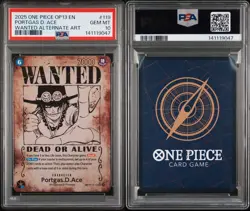 2025 One Piece OP13- Carrying On His Will 119 Portgas D. Ace Poster Pre-Errata - Image 3