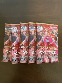 One Piece Extra Booster Heroines Edition EB-03 Five 5 Packs Lot English B - Image 1