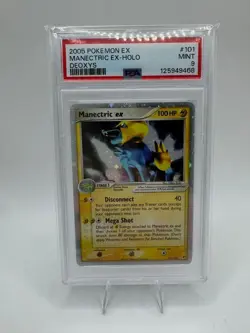 2005 POKEMON EX DEOXYS #101 MANECTRIC EX-HOLO PSA 9 - Image 1