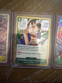 One Piece Card Lot 3 Cards Near Mint - Image 3
