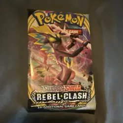 Pokemon Sword & Shield Rebel Clash Booster Pack 10 Cards English Toxtricity - Image 1
