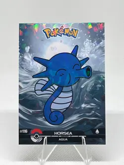 Horsea #116 - Cracked Ice Holo - Crystal Dark Black 2025 - Pokemon Card - Image 1