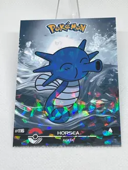 Horsea #116 - Cracked Ice Holo - Crystal Dark Black 2025 - Pokemon Card - Image 3
