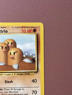 Pokemon TCG Dugtrio Base Set Unlimited Rare Card 19/102 NM / LP Condition - Image 3