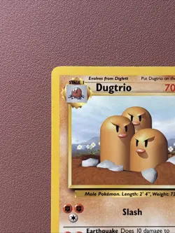 Pokemon TCG Dugtrio Base Set Unlimited Rare Card 19/102 NM / LP Condition - Image 4
