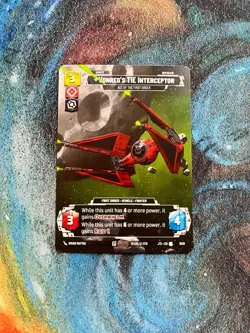 Star Wars: Unlimited - Vonreg's Tie Interceptor - PRESTIGE Card (1/2) - Image 1