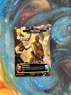 Star Wars: Unlimited - Mace Windu - PRESTIGE Card - Image 1