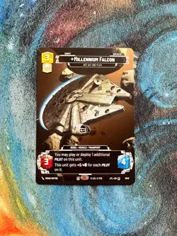 Star Wars: Unlimited - Millenium Falcon - Get Out and Push - PRESTIGE Card - Image 1