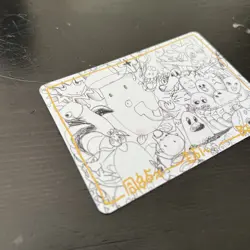 David Choe CHOEYMON MUNKOMON Gold Outline Chase Card Rare Pokemon Inspired - Image 3
