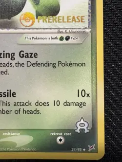 Pokemon TCG Team Aqua's Cacnea Prerelease EX Team Magma VS Team Aqua Promo Card - Image 4