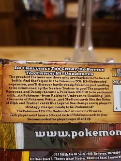Pokemon HS Undaunted Booster Pack - 10 Cards 820650105401 - Image 3