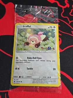 Stufful Toys R Us 110/147 Holo SEALED PROMO Pokemon Card Stamped - Image 1